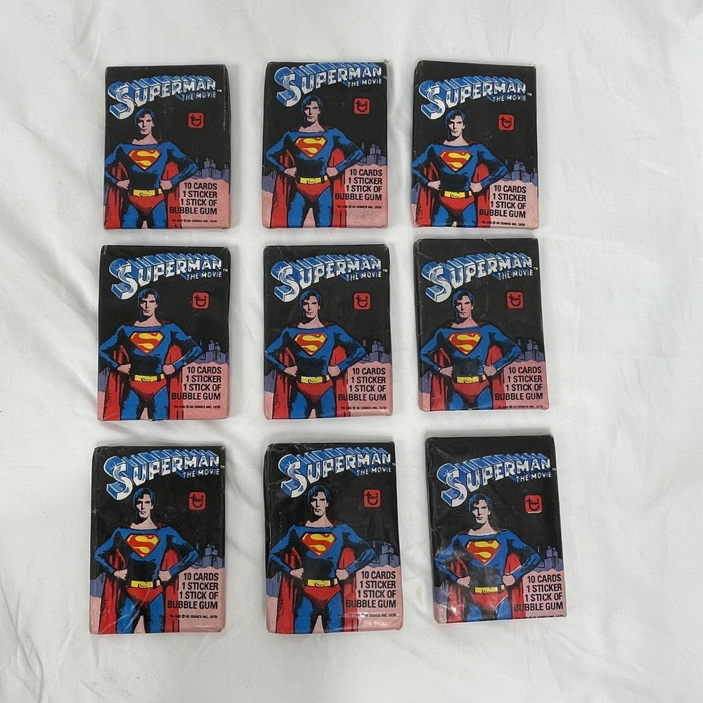 SUPERMAN 1978 Topps Cards Series 1 Unopened Wax Pack (1 pack)‎